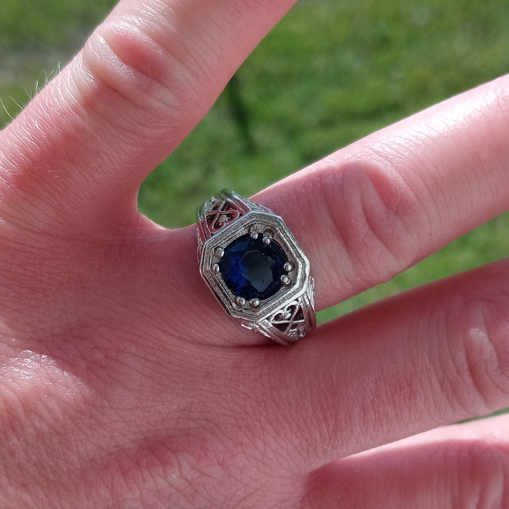 925 $apphire Ring U.S Size 5.5/6 NWT